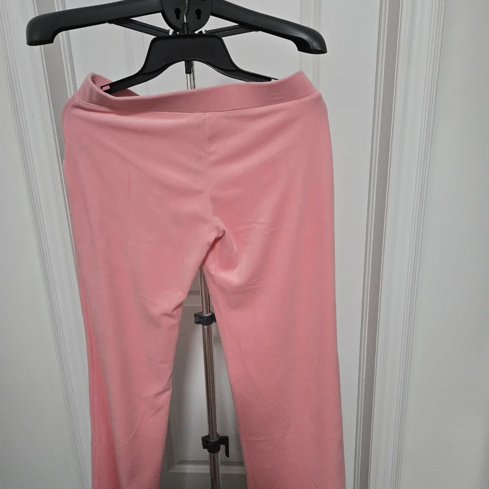 Juicy Couture Flamingo Velour Zip-Up Hoodie And Pants Set